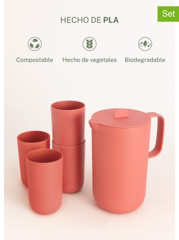 CREATE 5-częściowy zestaw naczyń outdoorowych w kolorze pomarańczowym