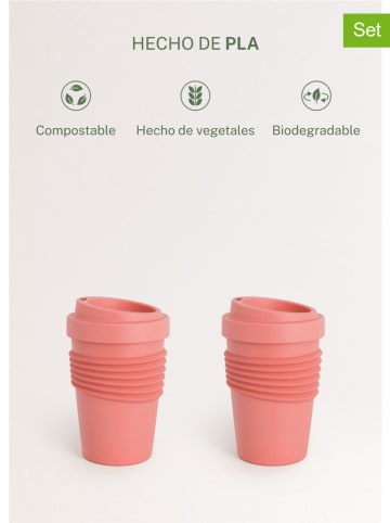 CREATE 2er-Set: Kaffeebecher in Terrakotta - 475 ml