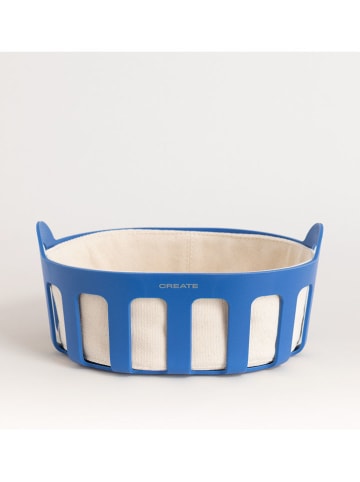 CREATE Brotkorb in Blau - (B)24,3 x (H)11,1 x (T)18,9 cm