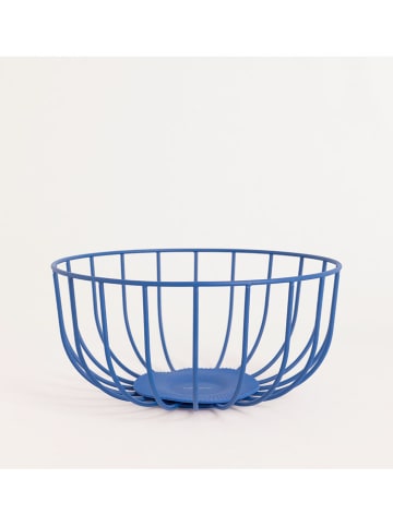 CREATE Koszyk w kolorze niebieskim na owoce - wys. 12,6 x Ø 27 cm