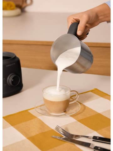 CREATE Milchaufschäumer ''Retro'' in Schwarz - 350 ml