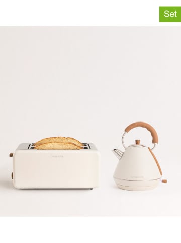 CREATE 2-częściowy zestaw urządzeń kuchennych "Retro" w kolorze kremowym