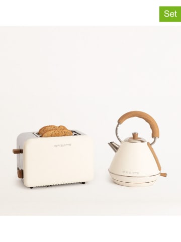 CREATE 2-częściowy zestaw urządzeń kuchennych "Retro" w kolorze kremowym