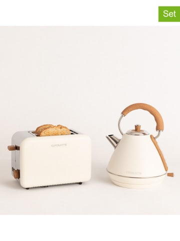 CREATE 2-częściowy zestaw urządzeń kuchennych "Retro" w kolorze kremowym