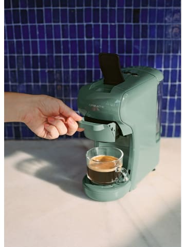 CREATE Kapselkaffeemaschine ''Potts'' in Grün - (B)14,3 x (H)30 x (T)27,9 cm