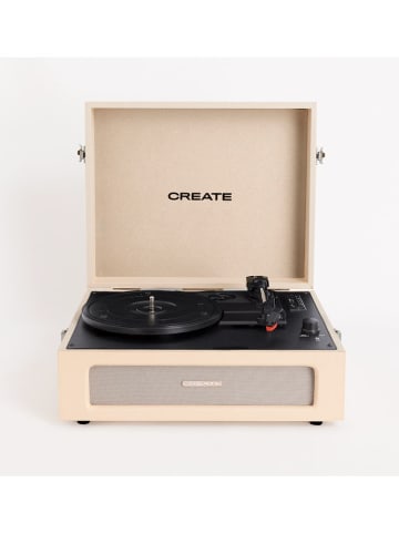 CREATE Platenspeler ''Retro'' beige - (B)44 x (H)18,5 x (D)33,3 cm