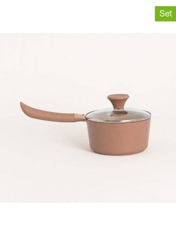 CREATE 2-częściowy zestaw "Studio" w kolorze jasnobrązowym - Ø 16 cm