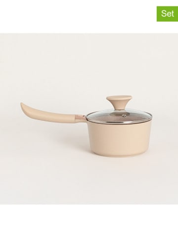 CREATE 2-delige set: steelpan ''Studio'' beige - Ø 16 cm