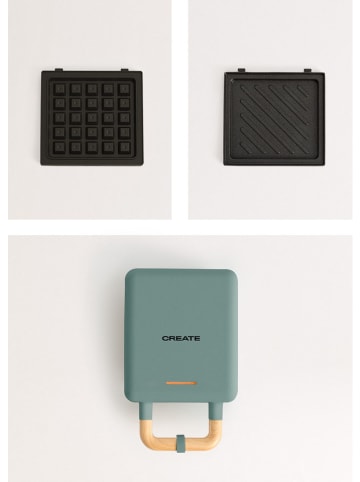 CREATE Sandwichmaker ''Studio Individual'' groen - 600 W