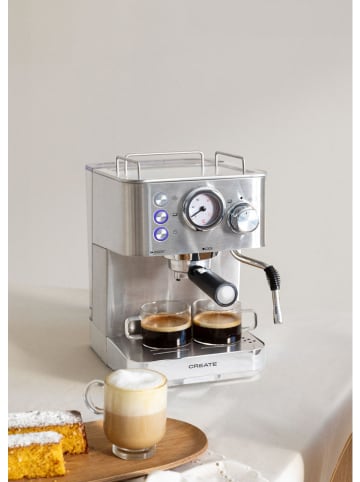 CREATE Siebträger-Espressomaschine ''Thera Classic'' in Silber