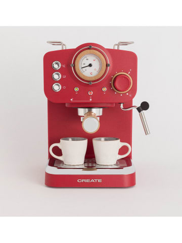CREATE Ekspres kolbowy "Retro" w kolorze czerwonym do kawy