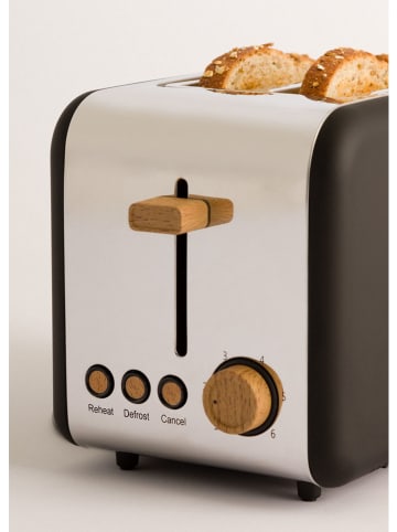 CREATE Toster "Retro" w kolorze czarnym - 32 x 21,5 x 19 cm