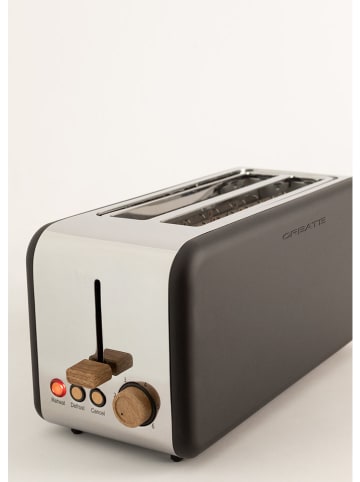 CREATE Toster "Retro" w kolorze czarnym - 44,7 x 21 x 19 cm