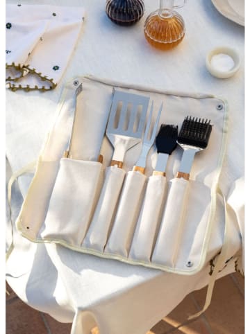 CREATE 5tlg. Grillbesteck-Set in Beige/ Creme