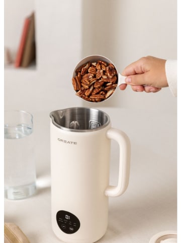 CREATE Urządzenie w kolorze kremowym do przygotowywania mleka roślinnego - 850 ml