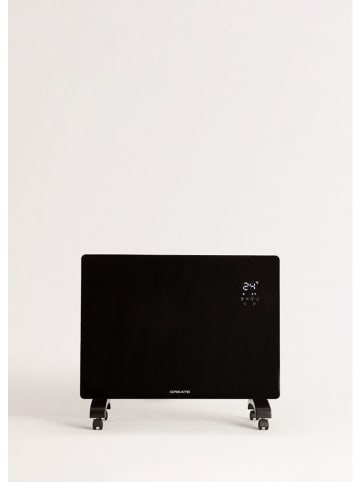 CREATE Termowentylator "Crystal" w kolorze czarnym - 64 x 46,5 x 7,5 cm