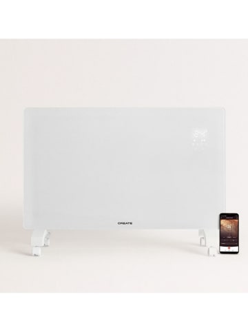 CREATE Heteluchtventilator ''Crystal'' wit - (B)78 x (H)47 x (D)7,5 cm