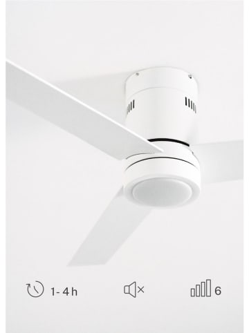 CREATE Wentylator sufitowy LED "Minimal" w kolorze białym - Ø 132 cm