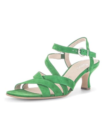 Gabor Leren haksandalen groen