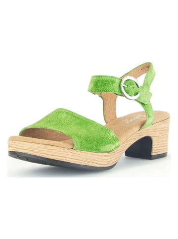 Gabor Leren haksandalen groen