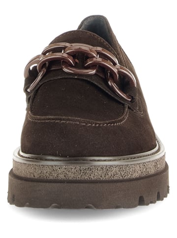 Gabor Leren mocassins bruin