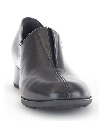 Gabor Leder-Slipper in Schwarz