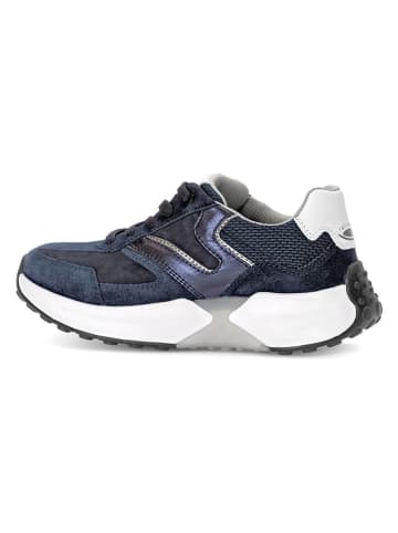 Gabor Skórzane sneakersy w kolorze granatowym