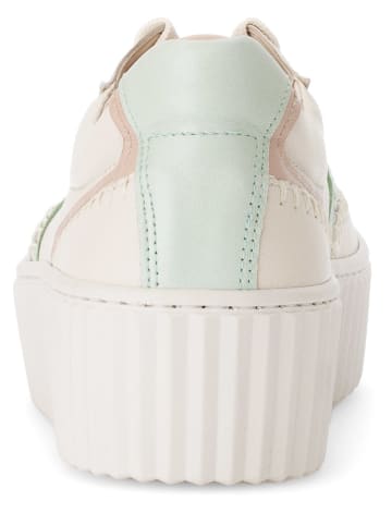 Gabor Leren sneakers wit/turquoise/lichtroze
