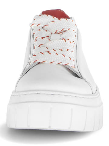 Gabor Leren sneakers wit/rood