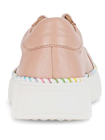 Gabor Leder-Sneakers in Rosa/ Bunt