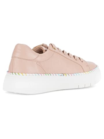 Gabor Leder-Sneakers in Rosa/ Bunt