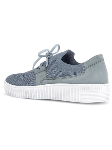 Gabor Leder-Sneakers in Hellblau