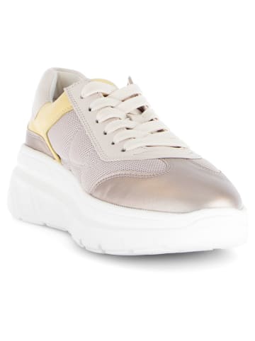 Gabor Leren sneakers beige/geel
