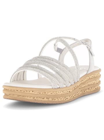 Gabor Sleehaksandalen zilverkleurig/grijs