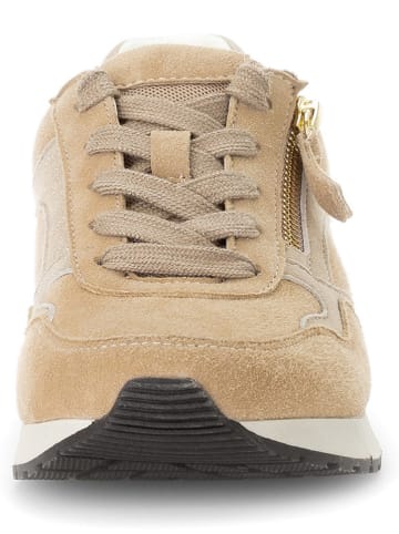 Gabor Leren sneakers lichtbruin/beige
