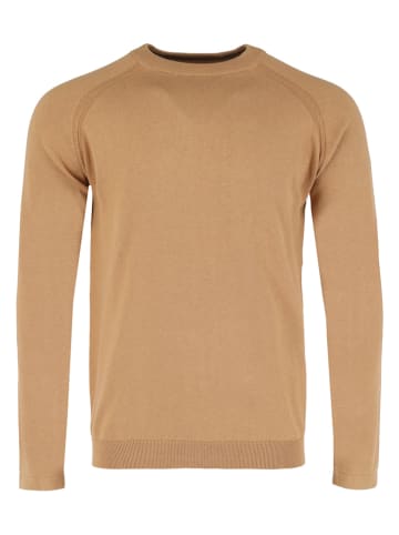 Mexx Sweter w kolorze karmelowym