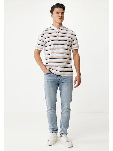 Mexx Shirt in Weiß/ Schwarz/ Beige