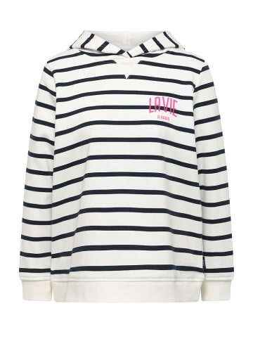 Cecil Hoodie wit/donkerblauw