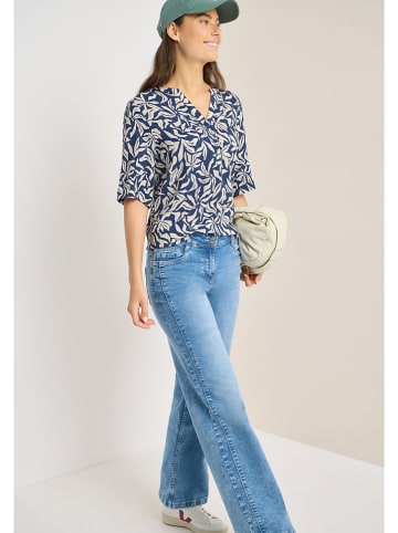 Cecil Blouse blauw/wit