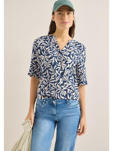 Cecil Blouse blauw/wit