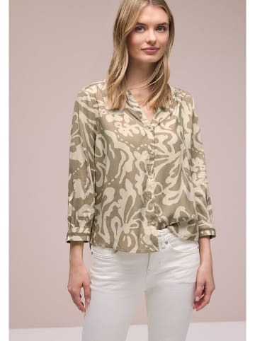 Street One Blouse taupe/crème