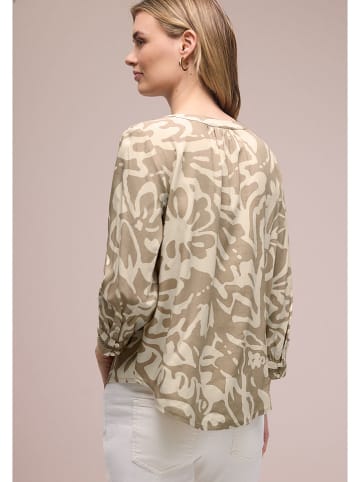 Street One Blouse taupe/crème