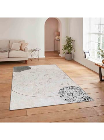 Mioli Kurzflor-Teppich in Creme