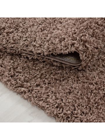Mioli Hochflor-Teppich "Liife" in Hellbraun