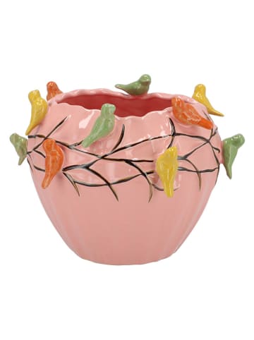 daan kromhout Blumentopf "Bird" in Rosa - (H)20 x Ø 26 cm