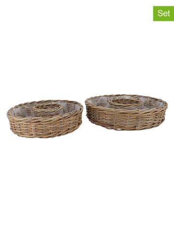 daan kromhout 2er-Set: Pflanzkörbe in Braun