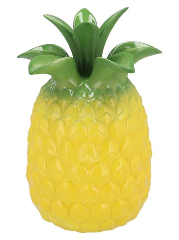daan kromhout Vase "Pineapple" in Gelb/ Grün - (H)22 x Ø 16 cm