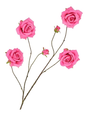 daan kromhout Dekoracyjna gałązka "Roses" w kolorze różowym - wys. 126 cm