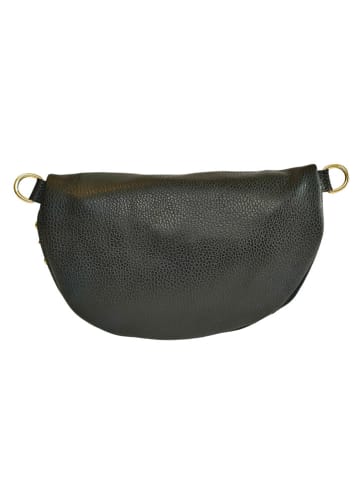 Florence Bags Skórzana saszetka "Starly" w kolorze czarnym - 25 x 16 x 8 cm