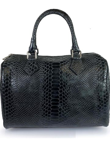 Florence Bags Skórzana torebka w kolorze czarnym - 30 x 22 x 17 cm